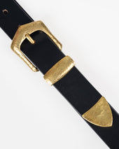 OGL Hand Hammered Ranger Belt - Black