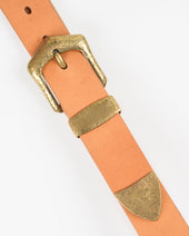 OGL Hand-Hammered Ranger Belt - Natural