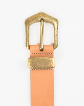 OGL Hand-Hammered Ranger Belt - Natural