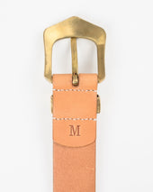 OGL Hand-Hammered Ranger Belt - Natural