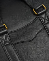 Ogl Tumbled Leather Fold Down Briefcase
