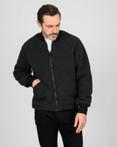 Reversible Fleece Jacket - Black