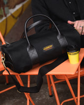 21oz Denim and Buttero Leather Holdall - Superblack