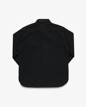 12oz Selvedge Denim Work Shirt With Snaps - Superblack