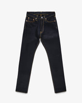 25oz Selvedge Denim Relaxed Tapered Cut Jeans - Indigo/Black