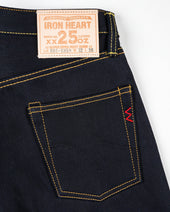 25oz Selvedge Denim Relaxed Tapered Cut Jeans - Indigo/Black