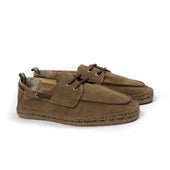 Nemo boat shoe in taupe suede