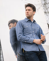 10oz Selvedge Chambray Work Shirt - Blue