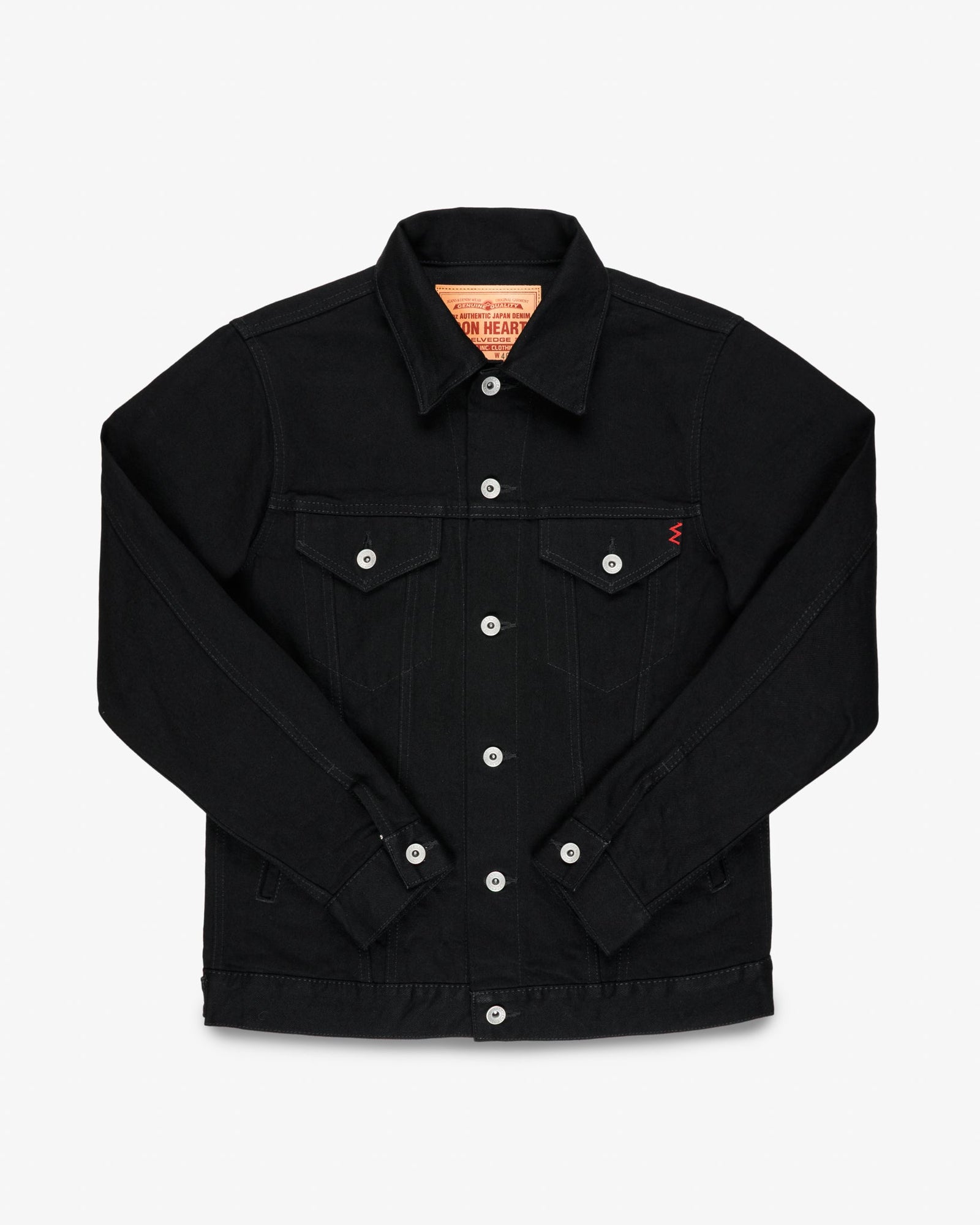 14oz Selvedge Denim Modified Type III Jacket - Black/Black