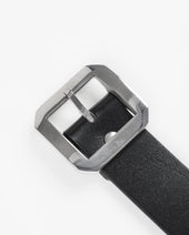 OGL Single Prong Garrison Buckle Leather Belt - Black