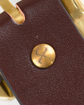 OGL Single Prong Garrison Buckle Leather Belt - Tan