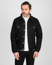 14oz Selvedge Denim Modified Type III Jacket - Black/Black