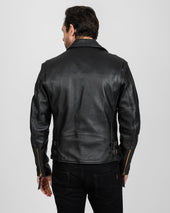 Iron Heart x Simmons Bilt Deerskin Pacific Rider's Jacket - Black