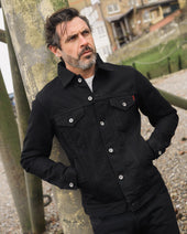 14oz Selvedge Denim Modified Type III Jacket - Black/Black