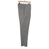 Manhattan Pleated High Rise Tapered Trousers In Fresco Wool