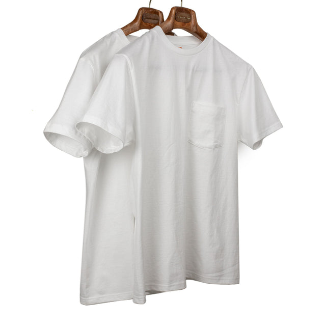 Two pack of white pocket tees