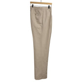 Brooklyn Double Pleated High Rise Trousers In Cotton Linen