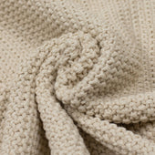 Stitch Collared Sweater In Buttermilk Cotton And Linen
