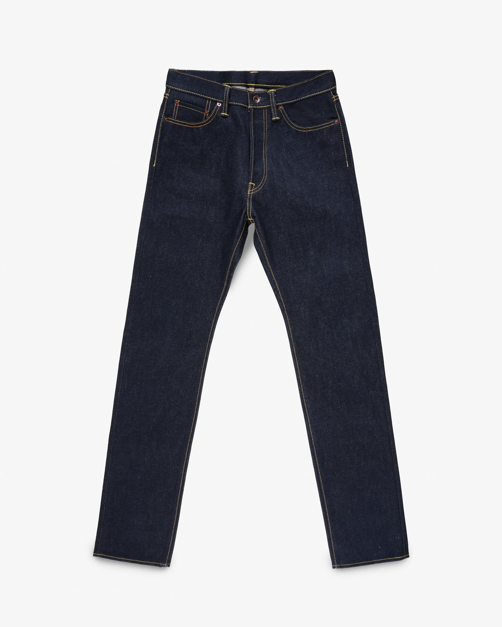 21/23oz Ultra Heavy Raw Selvedge Denim Relaxed Tapered Cut Jeans - Indigo