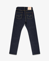21/23oz Ultra Heavy Raw Selvedge Denim Relaxed Tapered Cut Jeans - Indigo