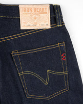 21/23oz Ultra Heavy Raw Selvedge Denim Relaxed Tapered Cut Jeans - Indigo