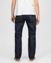 21/23oz Ultra Heavy Raw Selvedge Denim Straight Cut Jeans - Indigo