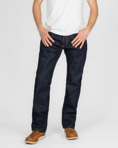 21/23oz Ultra Heavy Raw Selvedge Denim Straight Cut Jeans - Indigo
