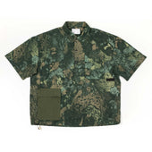 A O P Popover Shirt In Printed Cotton Ripstop