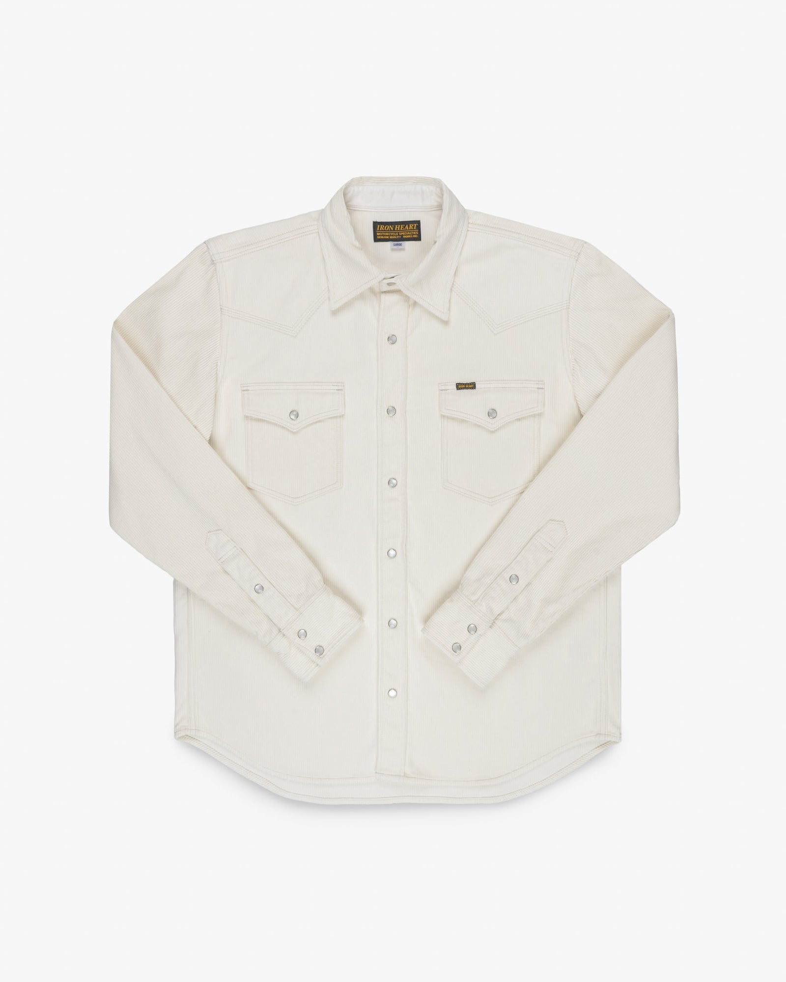 11oz Corduroy Western Shirt - Off White