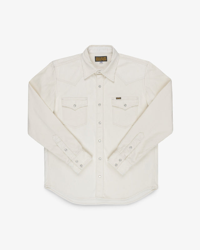 11oz Corduroy Western Shirt - Off White