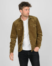 11oz Corduroy Western Shirt - Camel