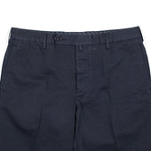 Midtown Flat Front Trousers In Medium Weight Cotton Linen