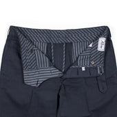 Midtown Flat Front Trousers In Medium Weight Cotton Linen