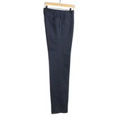 Midtown Flat Front Trousers In Medium Weight Cotton Linen