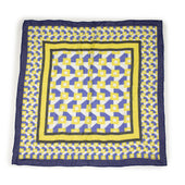Big Scarf In Geometric And Yellow Modal