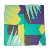 Big Scarf In Sunshine Teal And Purple Modal