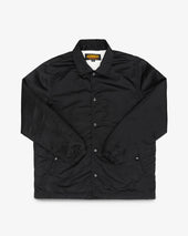 4.8oz Nylon Coach Jacket - Black - No Patch