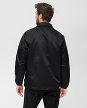 4.8oz Nylon Coach Jacket - Black