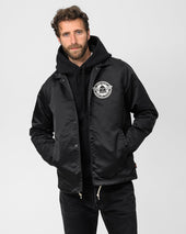 4.8oz Nylon Coach Jacket - Black