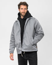4.8oz Nylon Coach Jacket - Grey - No Patch