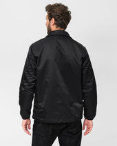 4.8oz Nylon Coach Jacket - Black - No Patch