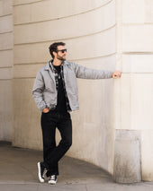 4.8oz Nylon Coach Jacket - Grey - No Patch