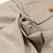 Baker Easy Pants In Natural Color Linen And Cotton