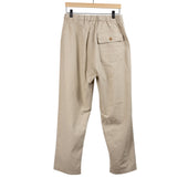 Baker Easy Pants In Natural Color Linen And Cotton
