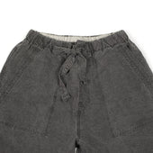 Baker Easy Pants In Grey Washi Paper And Linen