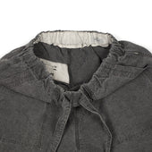 Baker Easy Pants In Grey Washi Paper And Linen