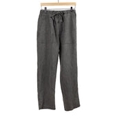 Baker easy pants in charcoal grey washi paper and linen