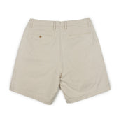 Pleated Shorts In Kurashiki Natural 10oz Washed Cotton Canvas