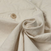Pleated Shorts In Kurashiki Natural 10oz Washed Cotton Canvas