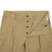Aantioco Single Pleat Trousers In Beige Cotton Twill